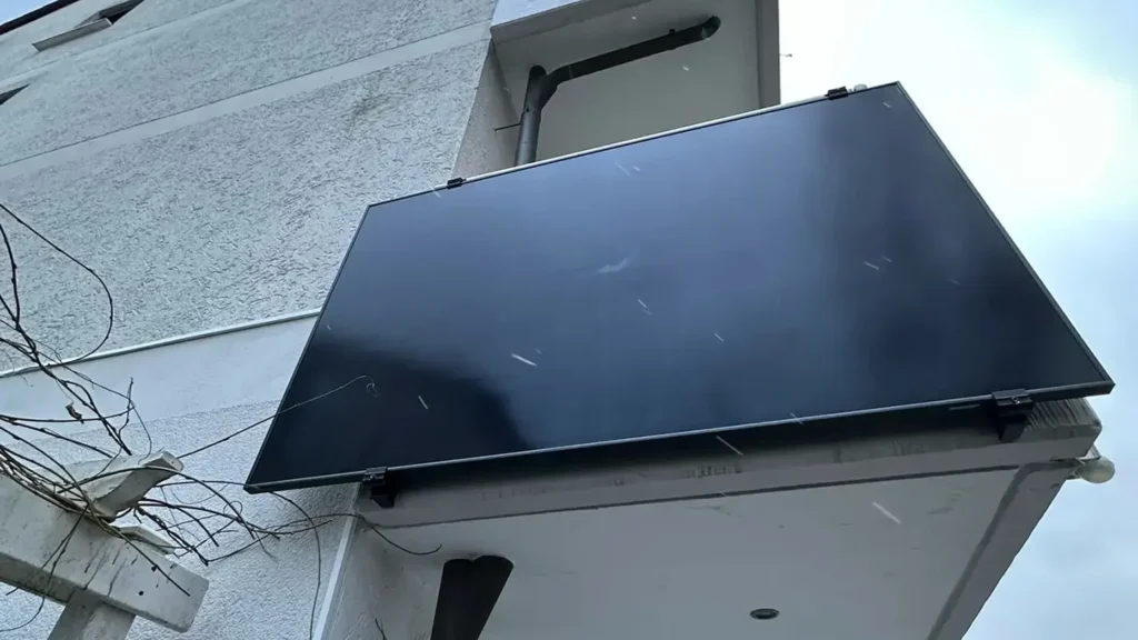 Aufnahme eines Balkonkraftwerks