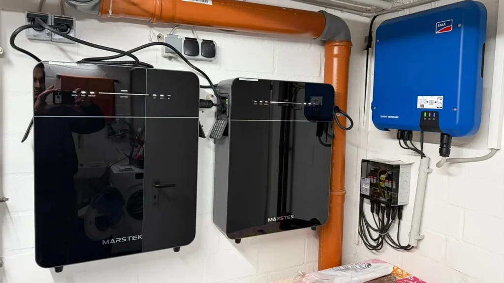 Referenz-Foto vom Speichersystem einer Photovoltaikanlage