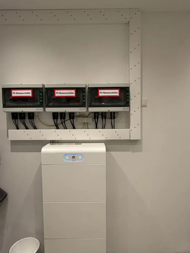 Aufnahme der PV-Batterie der Marke Huawei